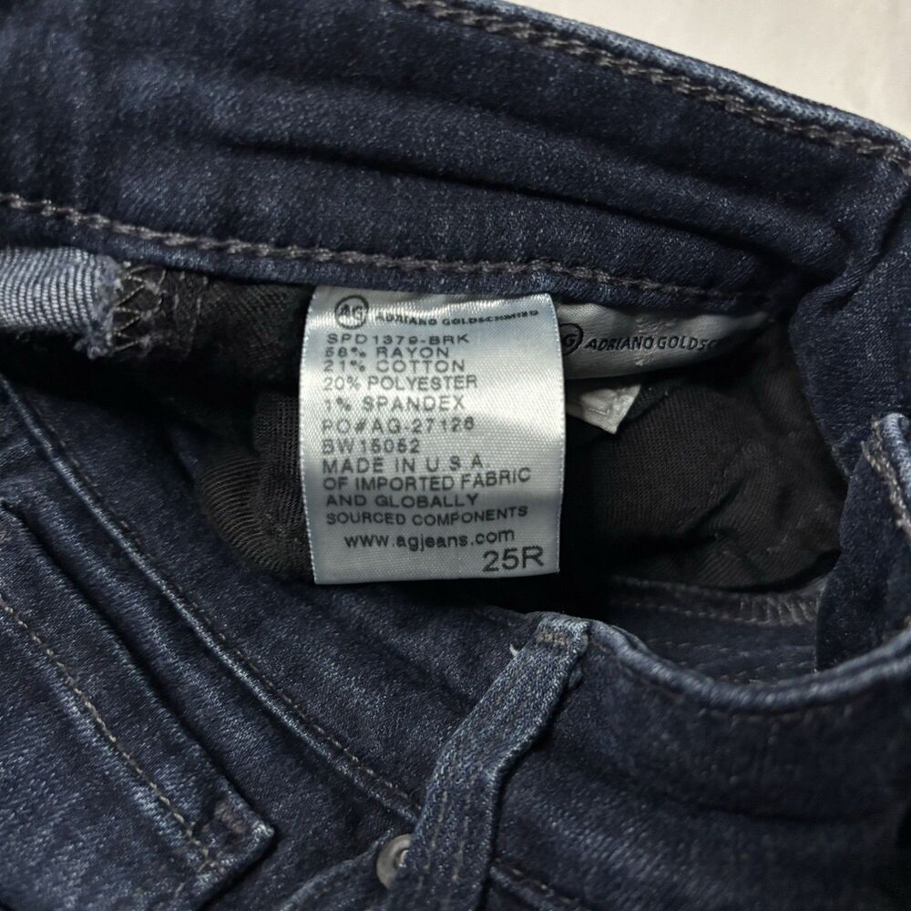 AG Adriano Goldschmied The Farrah High Rise Skinny Jeans Size 25R | Dark Wash - Picture 5 of 8